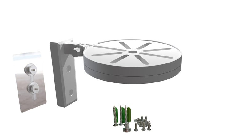 Raise PVC CCTV Camera Wall & Ceiling Mounting Bracket, Strong Adhesive Direct Sticking Drill Free, for Indoor & Outdoor Use (Pack of 1) - Image 1