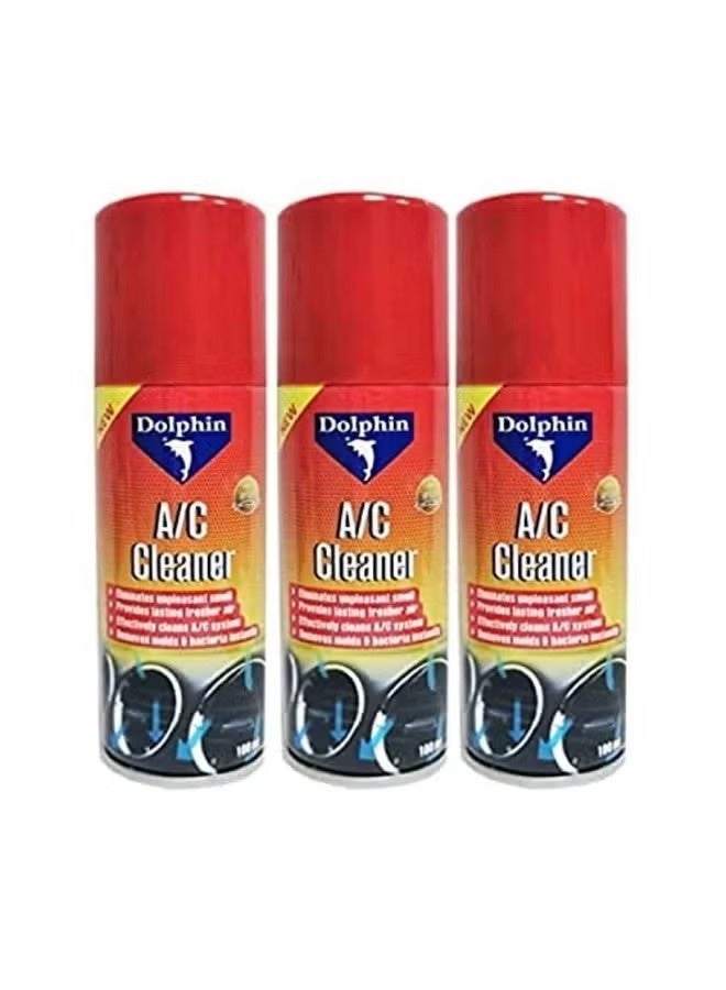Dolphin سبراي منظف مكيف الهواء دولفين 100 مل - مزيل روائح قوي ومطهر لنظام مكيف الهواء - Image 4