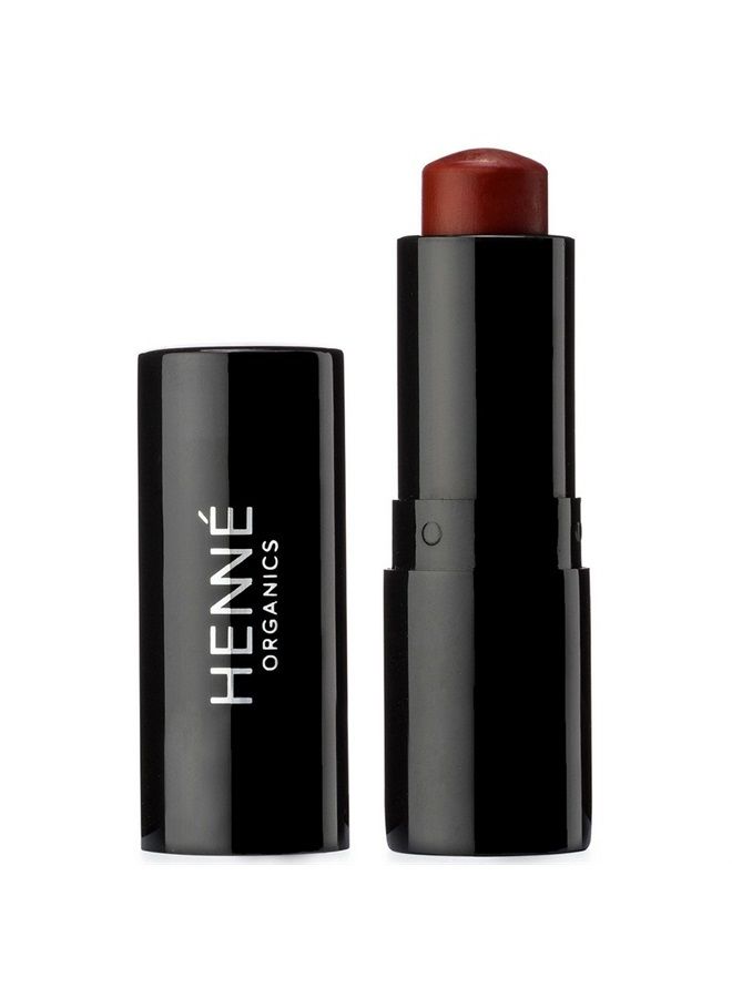 HennÃ© Organics Henné Organics Luxury Lip Tint - Moisturizing, Sheer Natural Color - Intrigue (Brick Red) - Image 1