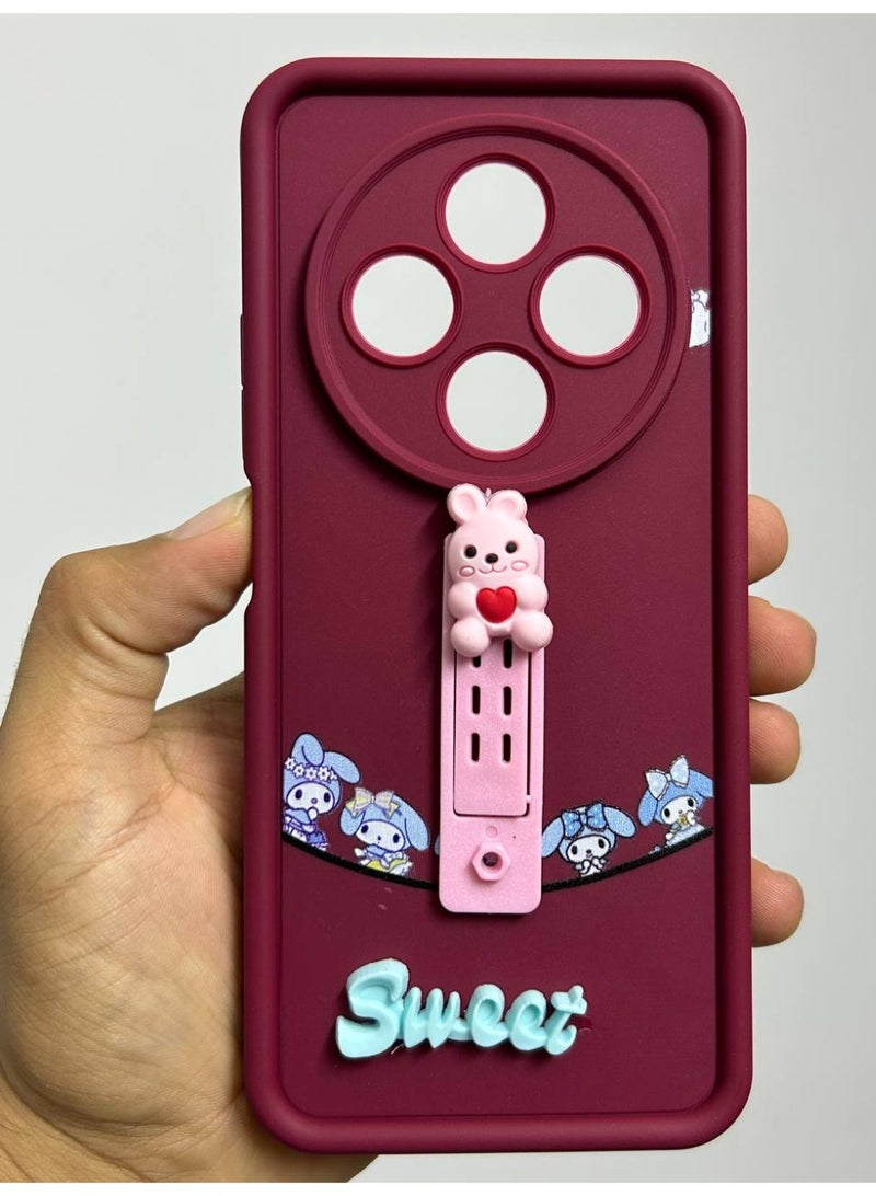 new cartoon-designed back cover with the word "Sweet" on it, compatible with the Xiaomi Redmi 14C phone. - Image 3