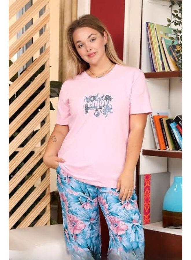 Women's Pajamas – Lightweight and comfortable sleep set in soft fabric – Suitable for everyday use and comfortable sleep (Code 6649) AB - Image 3