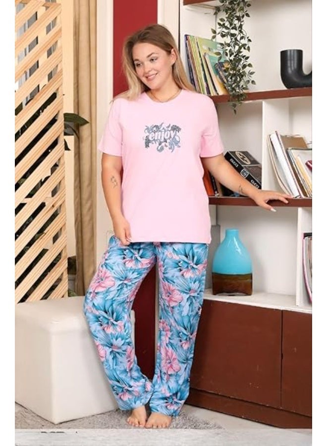 Women's Pajamas – Lightweight and comfortable sleep set in soft fabric – Suitable for everyday use and comfortable sleep (Code 6649) AB - Image 2