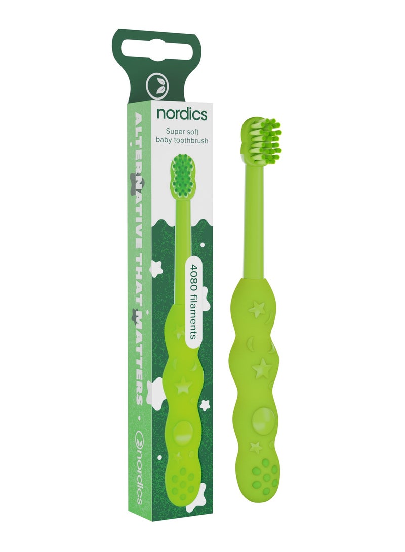 NORDICS Premium baby toothbrush green