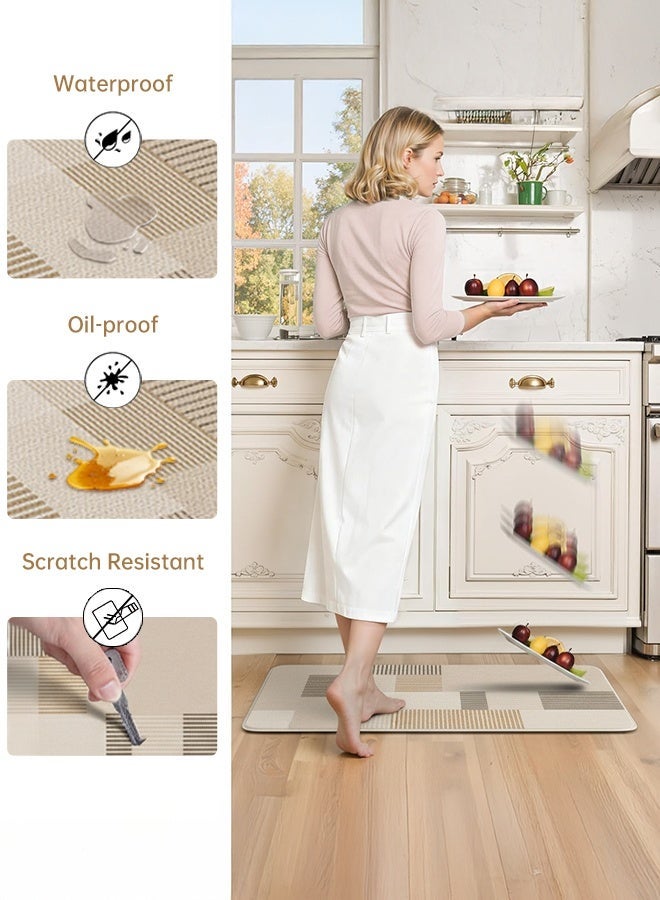 AiQi Waterproof Anti-Slip Kitchen Floor Mat Set of 2 (50×80cm + 50×150cm) | Soft Anti-Fatigue Comfort Rugs for Kitchen, Bedroom & Entrance - Image 5