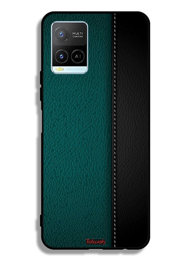 Tolwak غطاء حماية جلدي بنمط لهاتف Vivo Y21 - Image 2