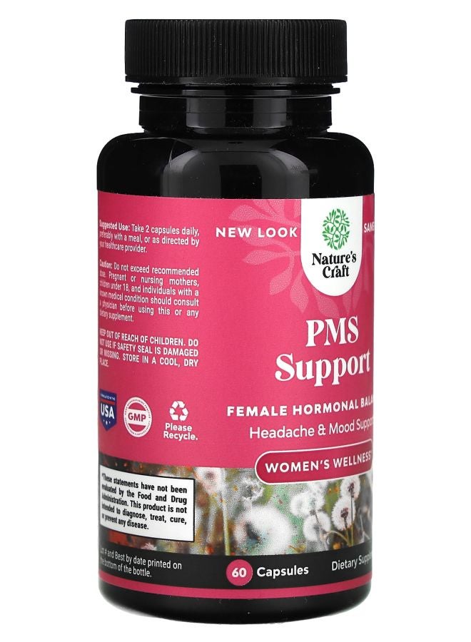 Nature's Craft Women's Wellness PMS Support 60 Capsules - Image 2