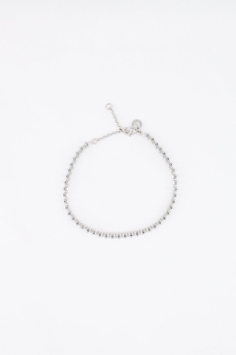 Mestige Frosted Tennis Bracelet, Silver  - Image 2