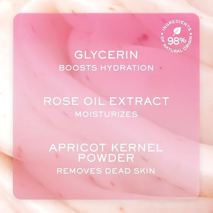 NUXE Very Rose Radiance Face Scrub with Floral Water. Gentle Exfoliating Care that Cleans Deeply for Soft, Smooth, Hydrated Skin. Suitable for Sensitive Skin, 2.5 Fl Oz - Image 4