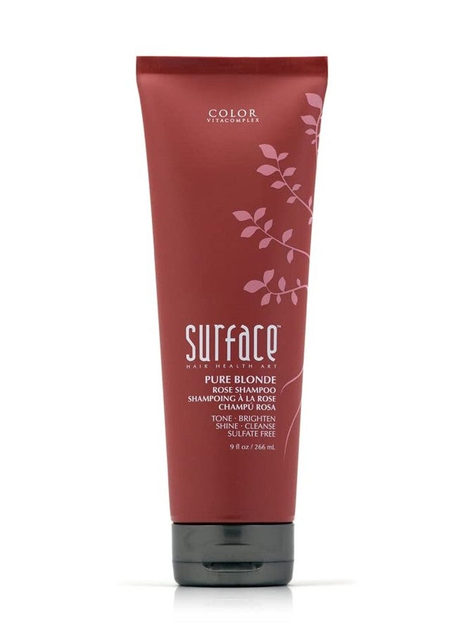 SURFACE Hair - Pure Blonde Rose Shampoo - Sulfate-Free, Paraben-Free Cleansing, Shine, Tone & Enhance - 9oz - Image 1