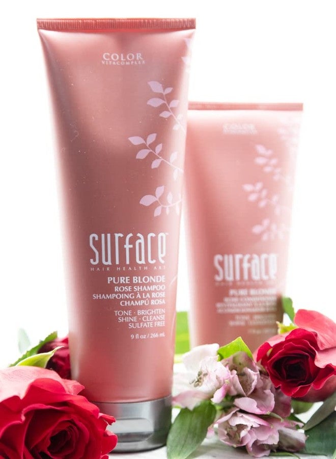 SURFACE Hair - Pure Blonde Rose Shampoo - Sulfate-Free, Paraben-Free Cleansing, Shine, Tone & Enhance - 9oz - Image 4