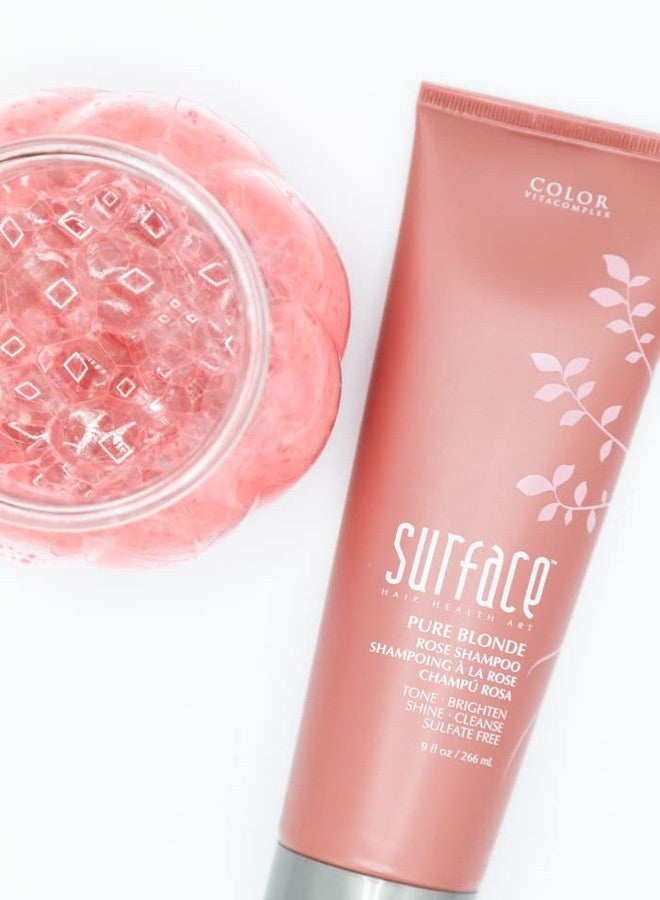 SURFACE Hair - Pure Blonde Rose Shampoo - Sulfate-Free, Paraben-Free Cleansing, Shine, Tone & Enhance - 9oz - Image 3