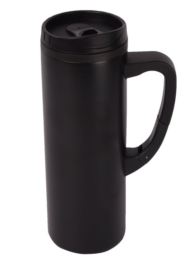 Biggdesign Boomug  Stainless Steel Mug with Handle, 450 ml, Vacuum Lid, Leakproof  - Image 1