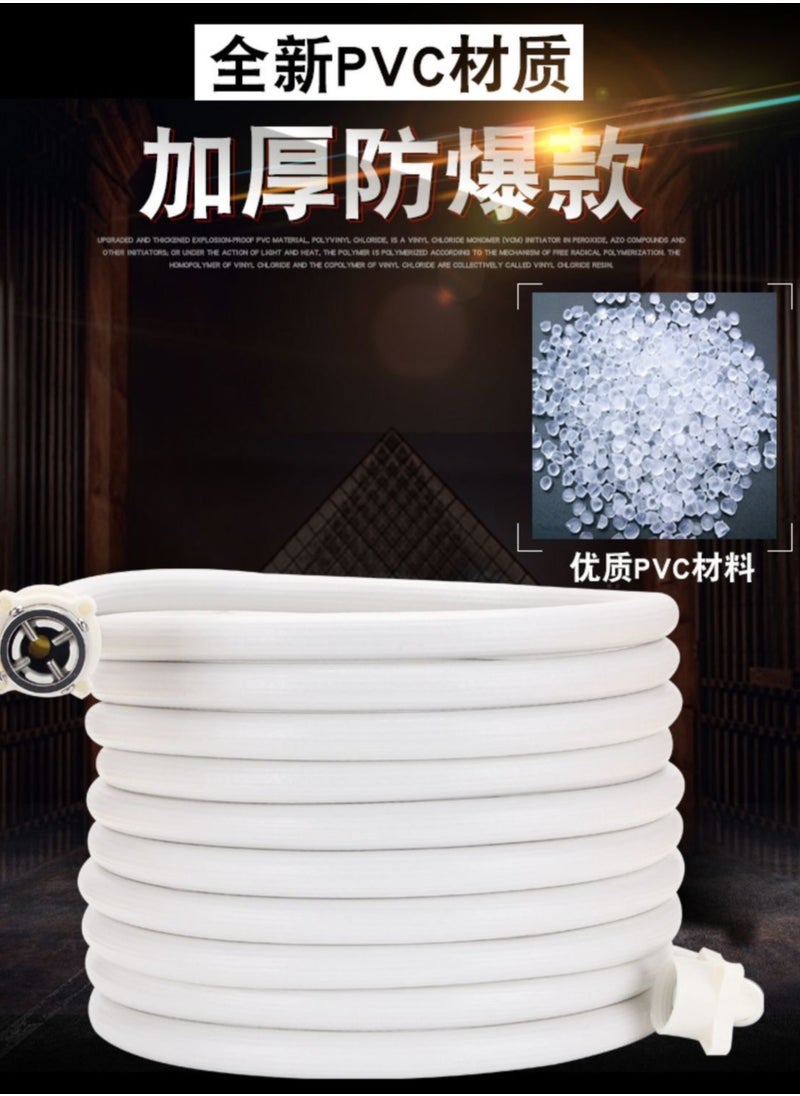 Fully automatic washing machine 1 meter water inlet pipe, pulsator drum extended water pipe made of PVC material, explosion-proof, crack-proof and flexible bending.