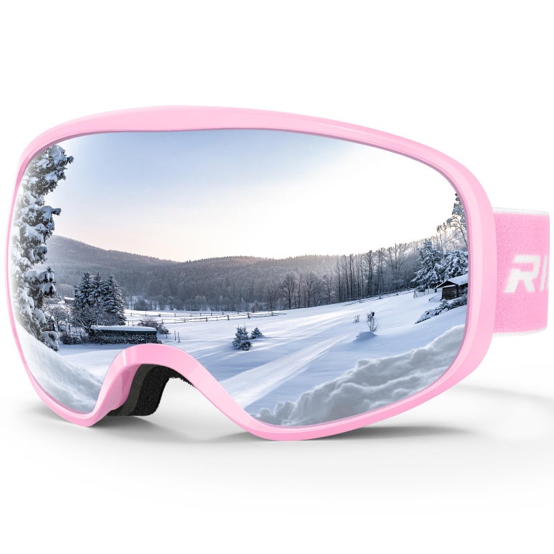 Rioroo Ski Goggles Snowboard Goggles For Men Women Adults Youth Over Glasses Otg/100% Uv Protection/Anti-Fog/Wide Vision - Image 1