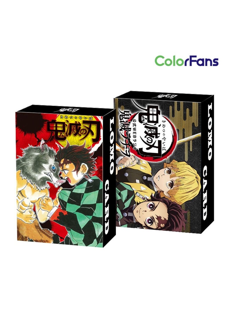 Color Fans 30 قطعة من بطاقات لومو أنيمي قاتل الشياطين اللطيفة - Image 1