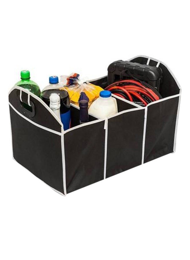yongsheng Car Boot Compartmental Organizer 50x32.5 cm-Car Trunk Organizer, Portable Foldable Waterproof Auto Storage Bag with 3 Compartments, Collapsible Cargo Trunk Groceries Organizer, Car Accessories Universal for SUV, Truck, Van, Sedan  - Image 3