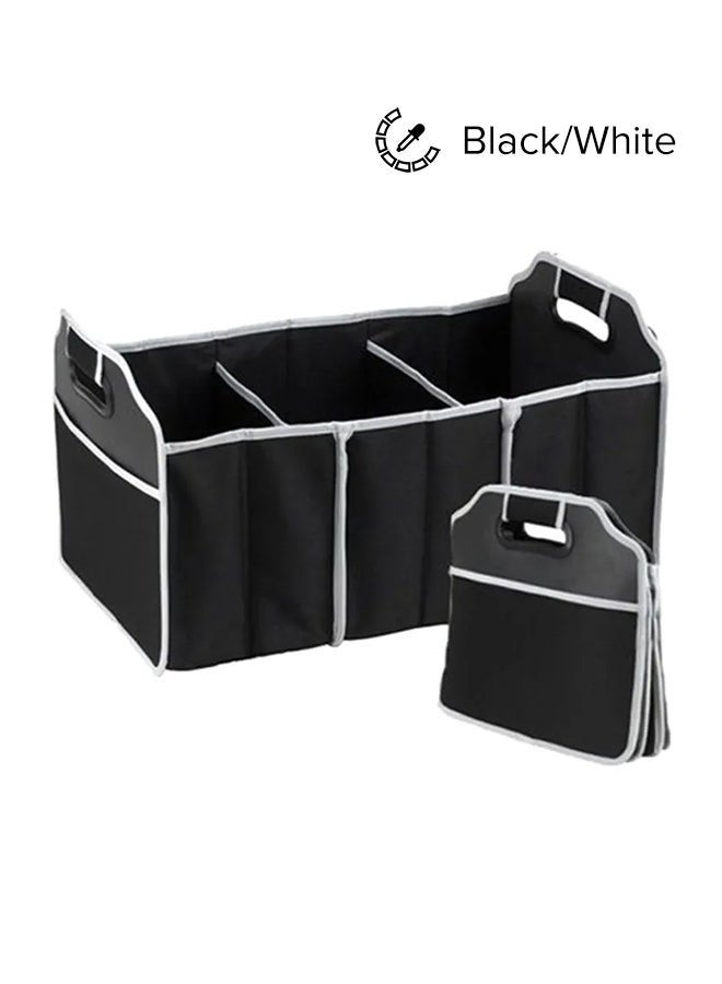 yongsheng Car Boot Compartmental Organizer 50x32.5 cm-Car Trunk Organizer, Portable Foldable Waterproof Auto Storage Bag with 3 Compartments, Collapsible Cargo Trunk Groceries Organizer, Car Accessories Universal for SUV, Truck, Van, Sedan  - Image 2