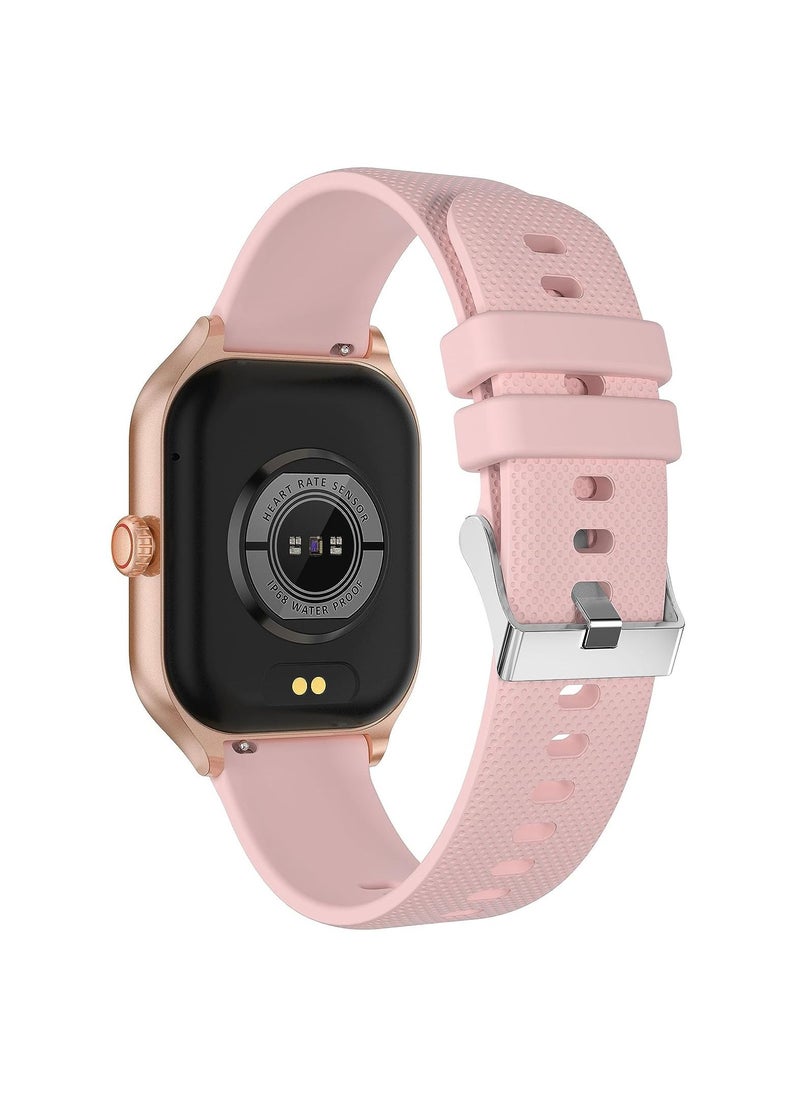 Xcell - Xcell G7 Talk Professional Smart watch,1.96 HD Screen, Heart Rate BP,Oxygen Monitoring, Receive & Make Calls, Water Resistance: IP67,1 Week Battery Life,Compatibility iOS-Android - Pink - Image 1