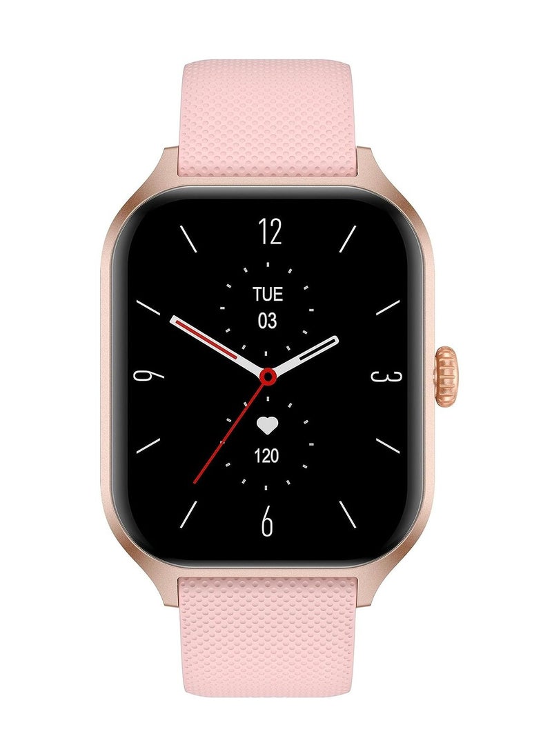Xcell - Xcell G7 Talk Professional Smart watch,1.96 HD Screen, Heart Rate BP,Oxygen Monitoring, Receive & Make Calls, Water Resistance: IP67,1 Week Battery Life,Compatibility iOS-Android - Pink - Image 1