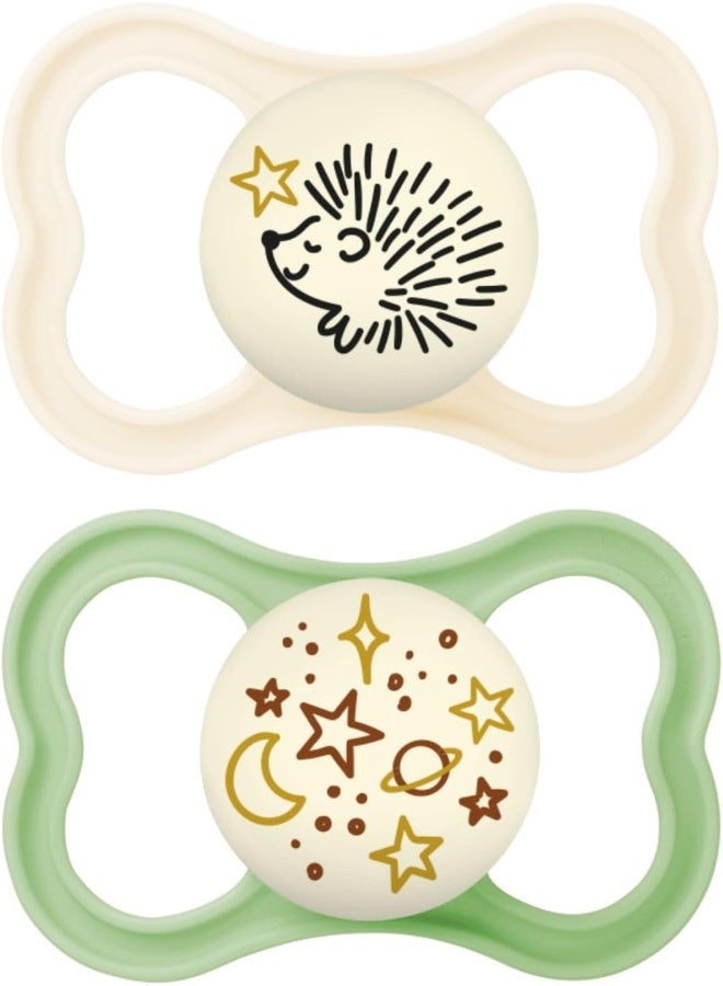 MAM لهاية مAM Supreme Night للأطفال، للبشرة الحساسة، براءة اختراع، عبوة من 2، 16+ شهر، للجنسين - Image 1