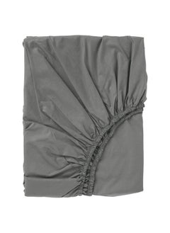 Fitted sheet, grey, 90x200 cm