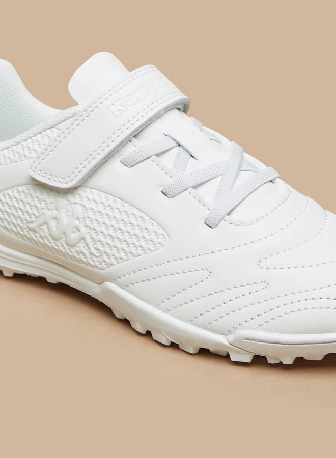 Kappa Boys' Textured Sports Shoes with Hook and Loop Closure