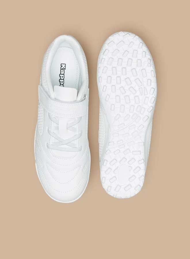 Kappa Boys' Textured Sports Shoes with Hook and Loop Closure