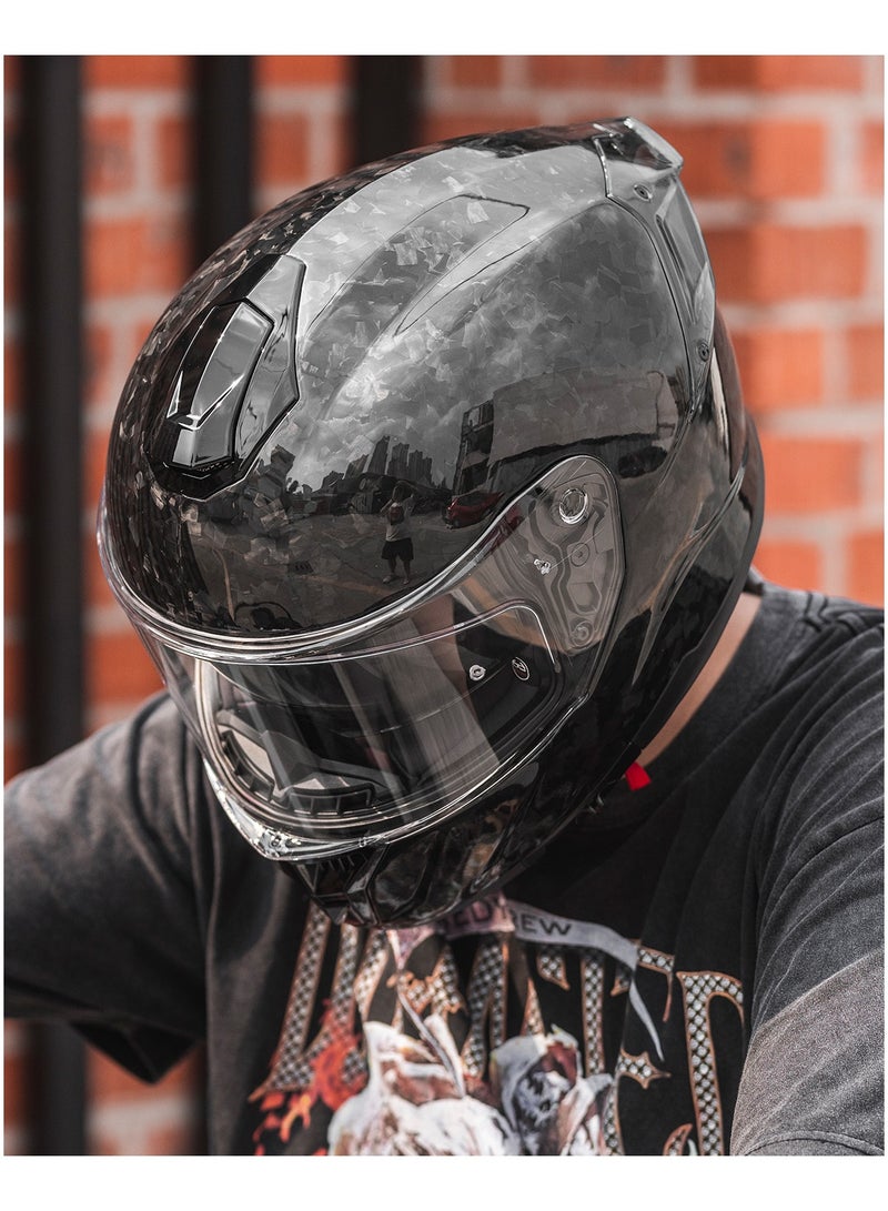 اي ال ام ILM خوذة دراجة نارية من ألياف الكربون لكامل الوجه موديل 861C - Image 2