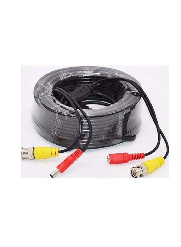 Video Power Cable for CCTV Security Camera AHD with BNC Connector, 30m