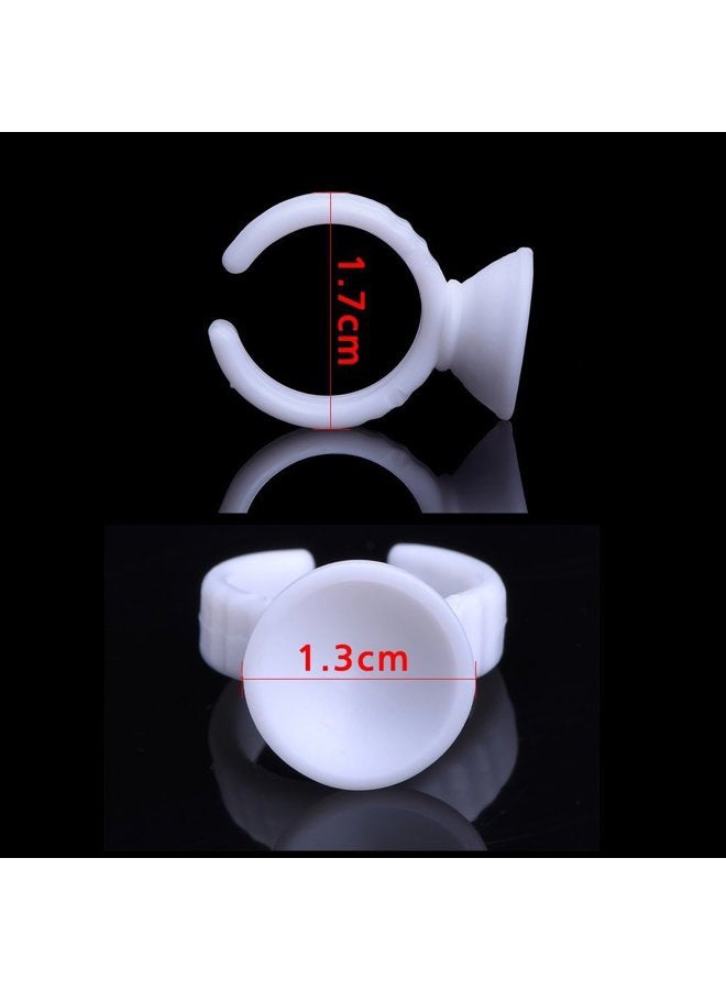 COOSKIN 100pcs Microblading Pigment Glue Rings Tattoo Ink Holder For Semi Permanent Makeup - Image 2