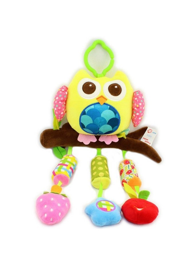 Happy Monkey Baby Plush Toy Lathe Hanging Belt Rattle Bell BB Wind Chime Baby Toy. 17-Color:H031C Elephant