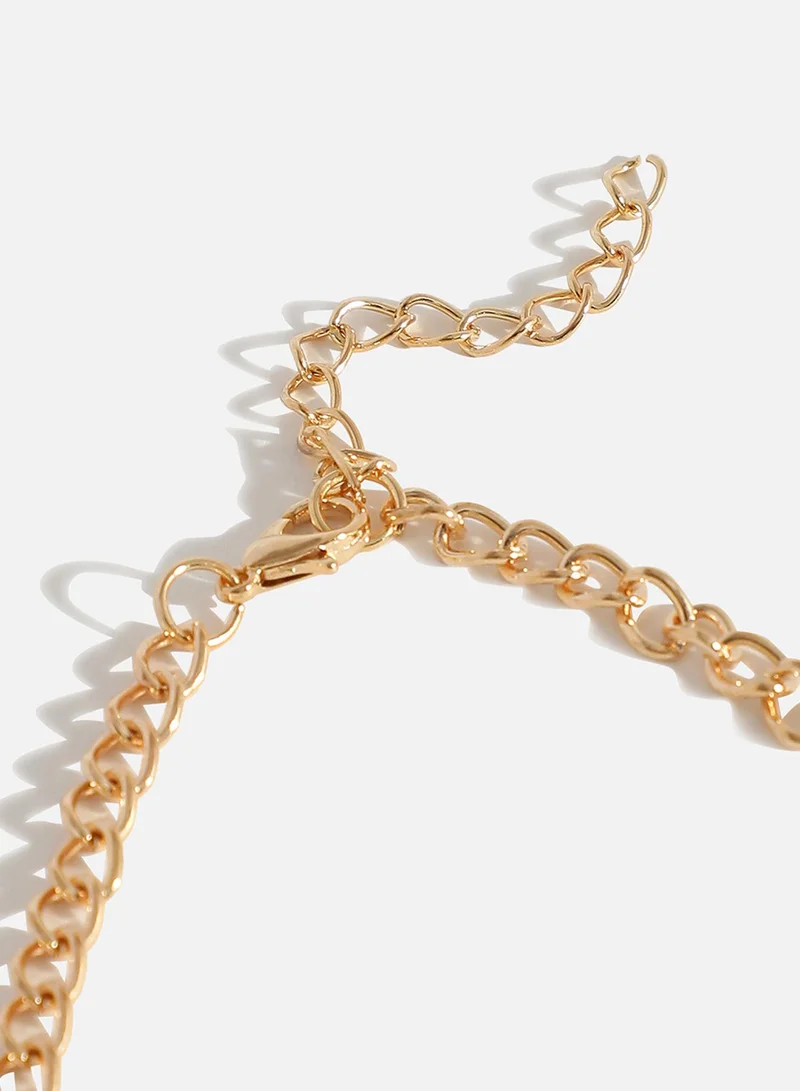 SOHI Party Statement Artificial Necklace Jewellery