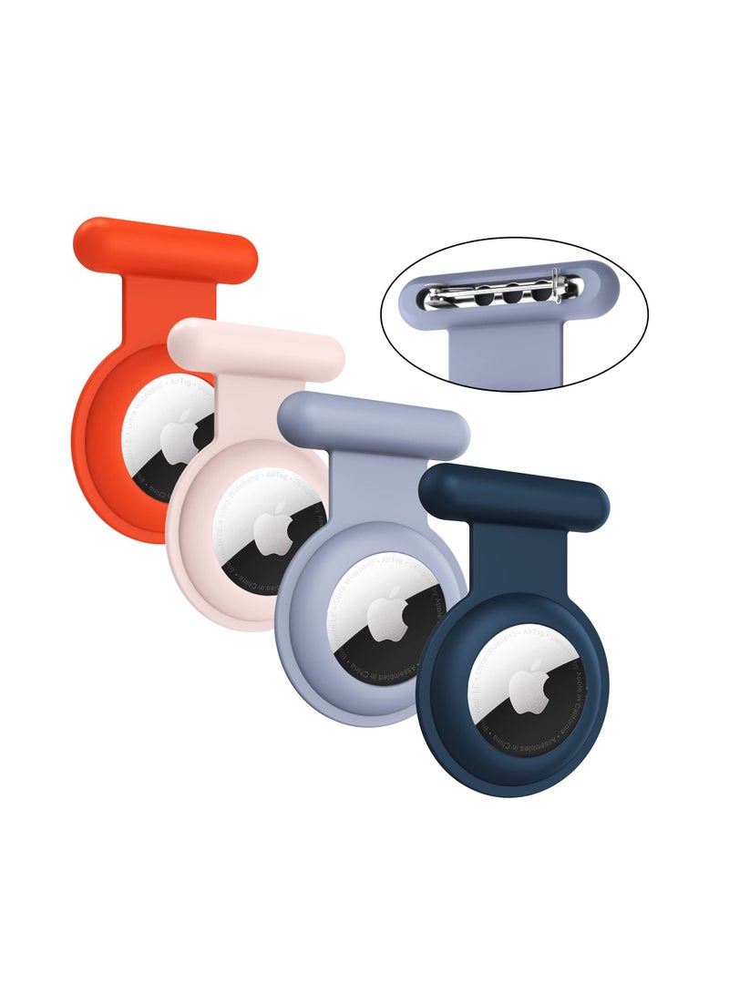 Beauenty Airtag Holder for Kids Hidden-4 Pack Apple Airtag Holder Kids Case,Kids Airtag Holder,The Hidden Air Tags with pin is sutable for Children, Elderly, Backpack,Luggage. - Image 1