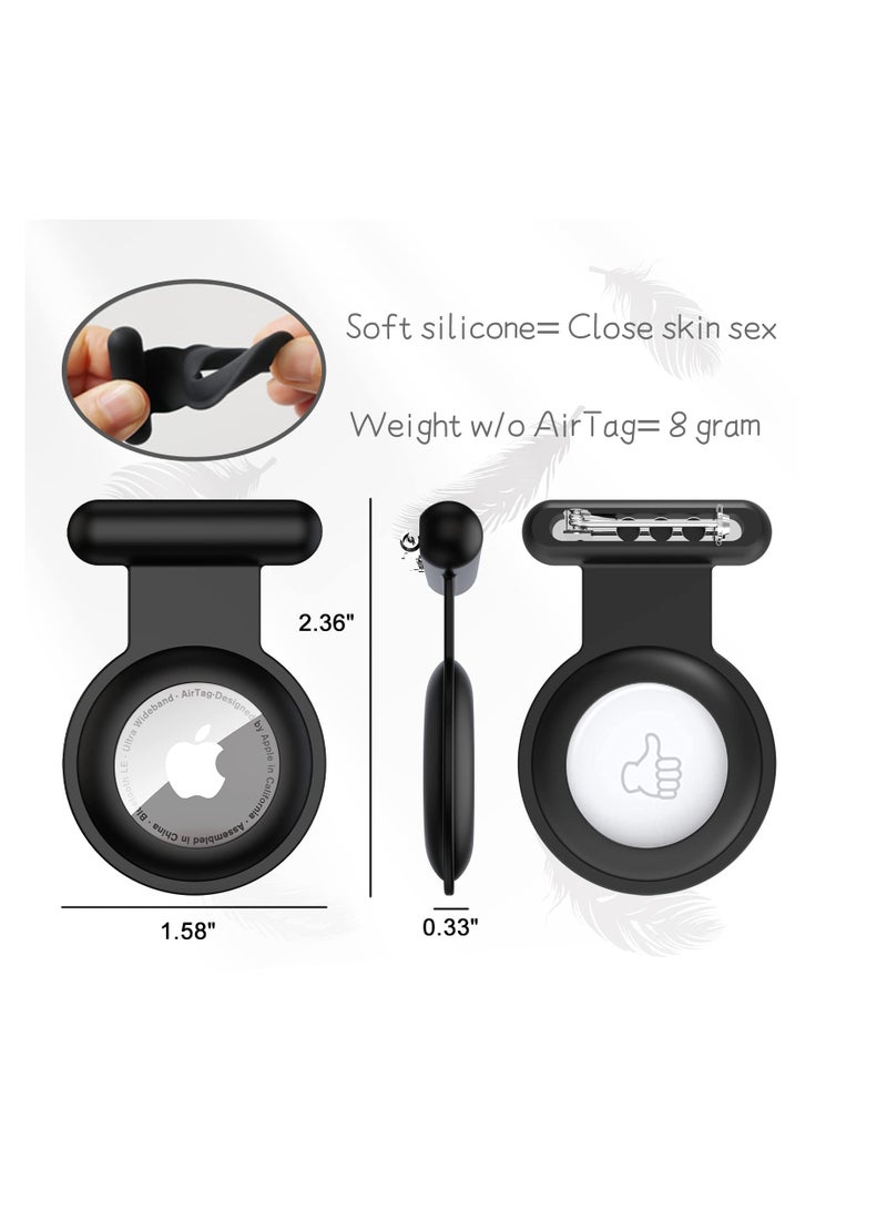 Beauenty Airtag Holder for Kids Hidden-4 Pack Apple Airtag Holder Kids Case,Kids Airtag Holder,The Hidden Air Tags with pin is sutable for Children, Elderly, Backpack,Luggage. - Image 5