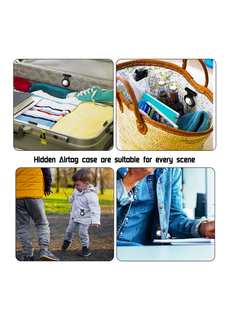 Beauenty Airtag Holder for Kids Hidden-4 Pack Apple Airtag Holder Kids Case,Kids Airtag Holder,The Hidden Air Tags with pin is sutable for Children, Elderly, Backpack,Luggage. - Image 3
