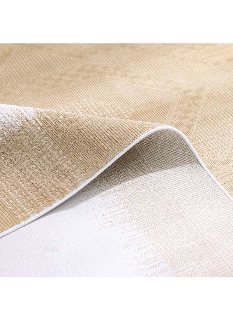 DANUBE HOME Luxura Artsilk Modern Contemporary Rug  Acrylic Area Rug Floor Covering L340xW240cm-Gold  - Image 3