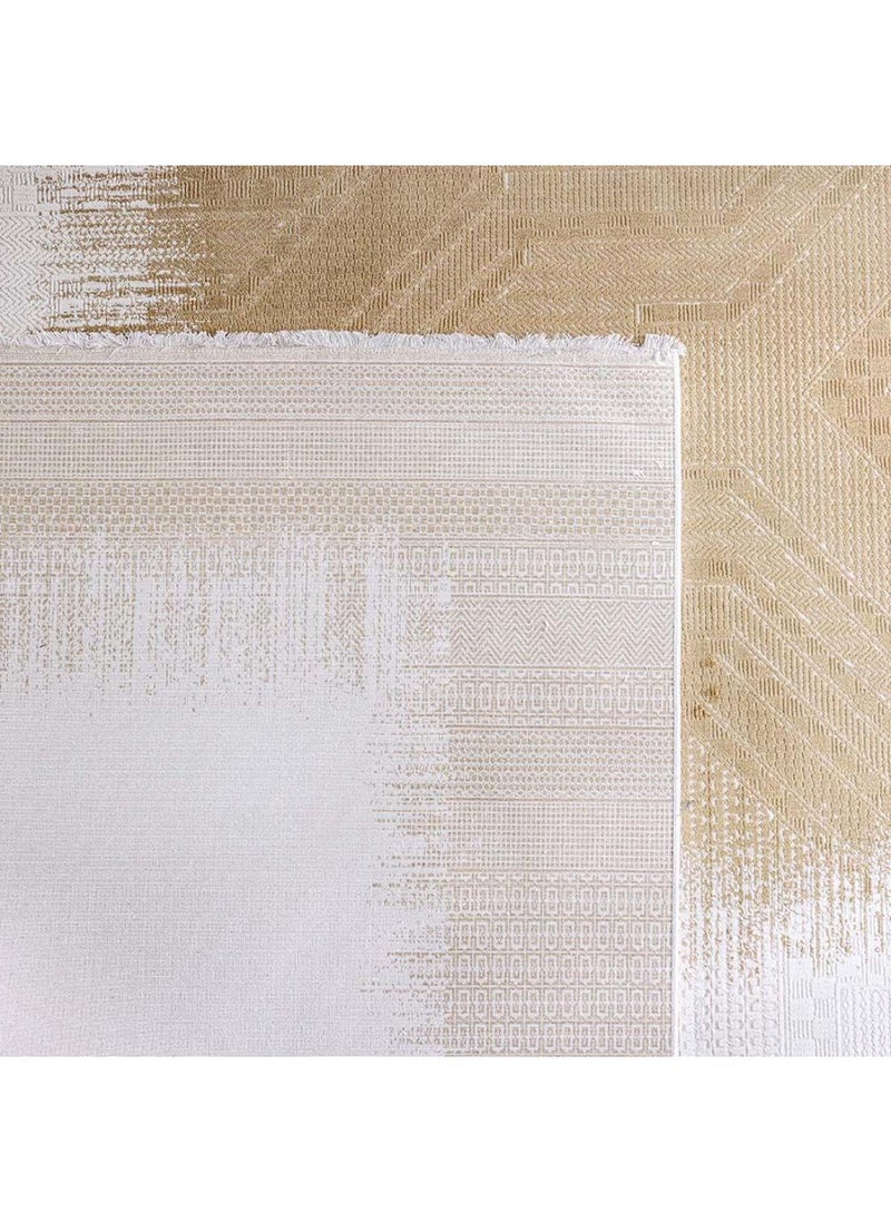 DANUBE HOME Luxura Artsilk Modern Contemporary Rug  Acrylic Area Rug Floor Covering L340xW240cm-Gold  - Image 2
