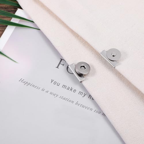 Yuanchu 12Pair No-Sewing Seamless Magnetic Snap Buttons, Metal Magnetic Buckle Clasp Magnetic Purse Clasps for Purse HandbagClothing Tote Bags DIY Crafts - Image 4