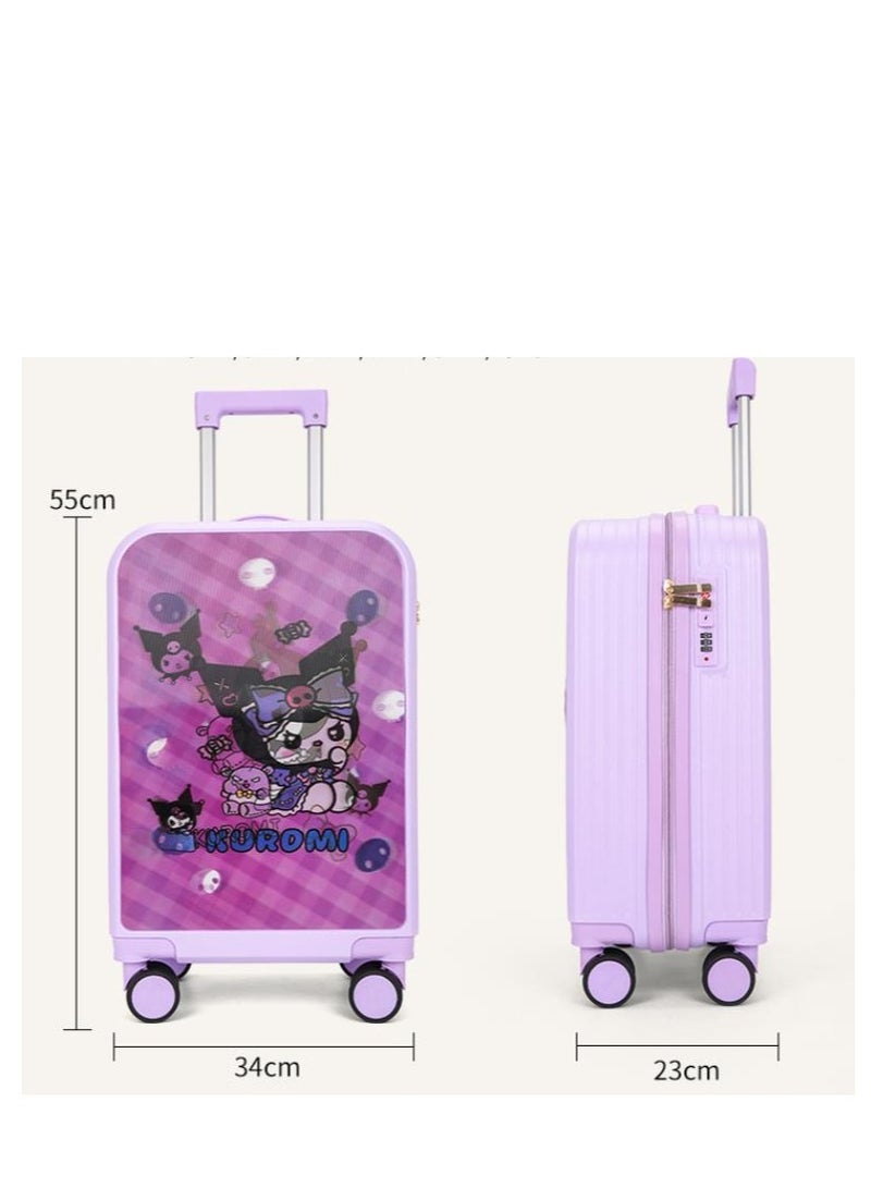 Golden Kids Luggage, 20 Inch Kids Lightweight 3D Trolley Bag, Suitcase with Cartoon Pattern, Travel Gift for Boys and Girls - Image 2