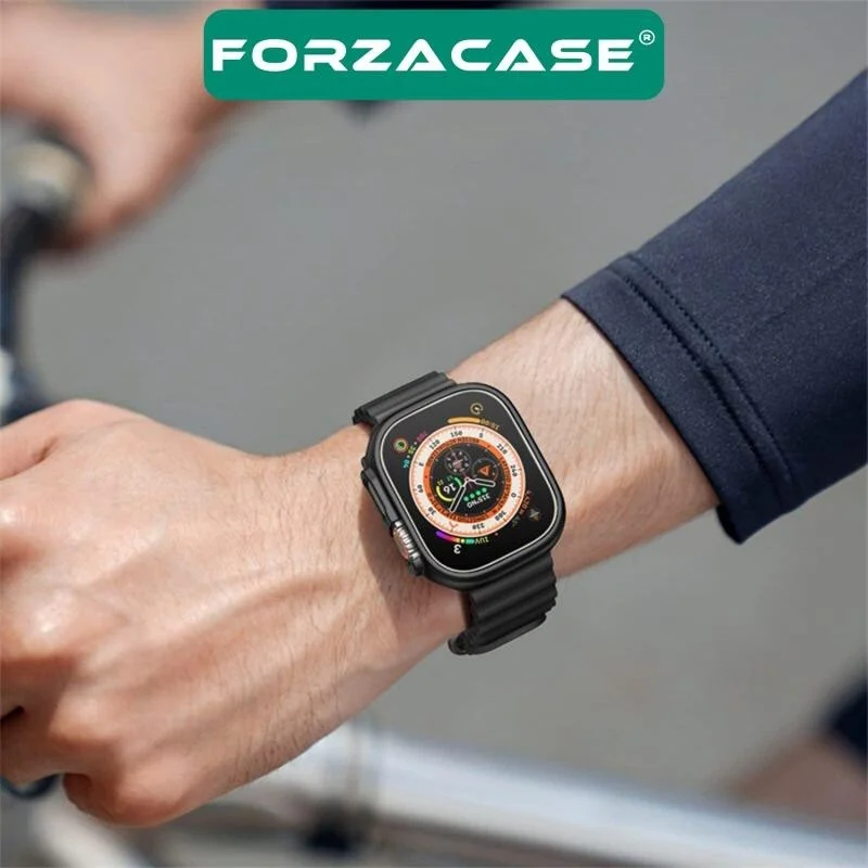 Forzacase Apple Watch 10 42MM Front Covered Screen Protective Hard Rubber Case - FC015