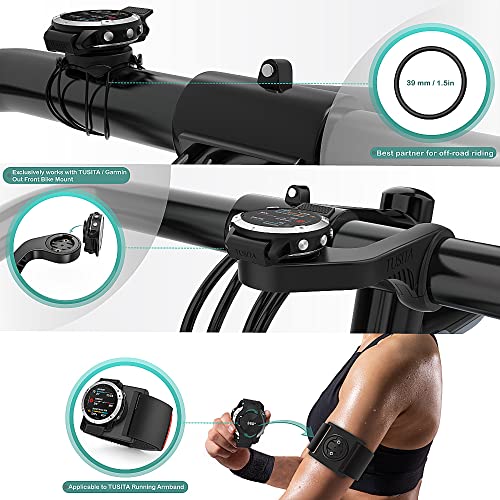 TUSITA تركيب دراجة TUSITA 22 مم QuickFit بتقنية الربع دورة متوافق مع Garmin Fenix 6 Pro وFenix 7 وEpix 2 وQuatix 6 Titanium - Image 5