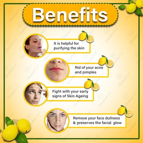 NeutraVed Lemon Peel Powder - 200g | Natural Vitamin C Skin Cleanse | for Face Pack, Face Mask and Hair Care - 200 Grams - Image 4