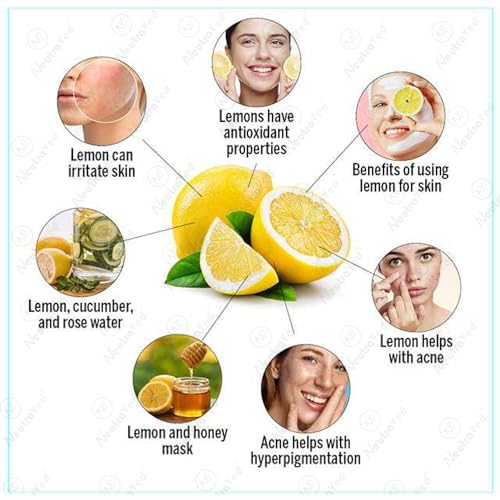 NeutraVed Lemon Peel Powder - 200g | Natural Vitamin C Skin Cleanse | for Face Pack, Face Mask and Hair Care - 200 Grams - Image 3