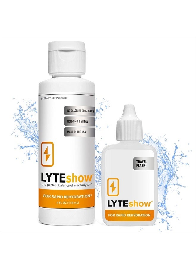 LyteLine قطرات الكهارل LyteShow خالية من السكر لدعم الترطيب والمناعة - 40 حصة - مناسبة للكيتو - زنك ومغنيسيوم لإعادة الترطيب السريع، التمرين، استعادة العضلات والطاقة - نباتي - Image 1