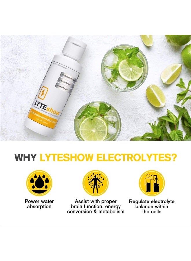 LyteLine قطرات الكهارل LyteShow خالية من السكر لدعم الترطيب والمناعة - 40 حصة - مناسبة للكيتو - زنك ومغنيسيوم لإعادة الترطيب السريع، التمرين، استعادة العضلات والطاقة - نباتي - Image 2