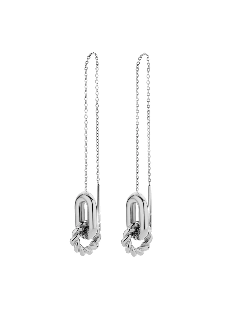CERRUTI 1881 Chiara Silver Stainless Steel Earrings for Women