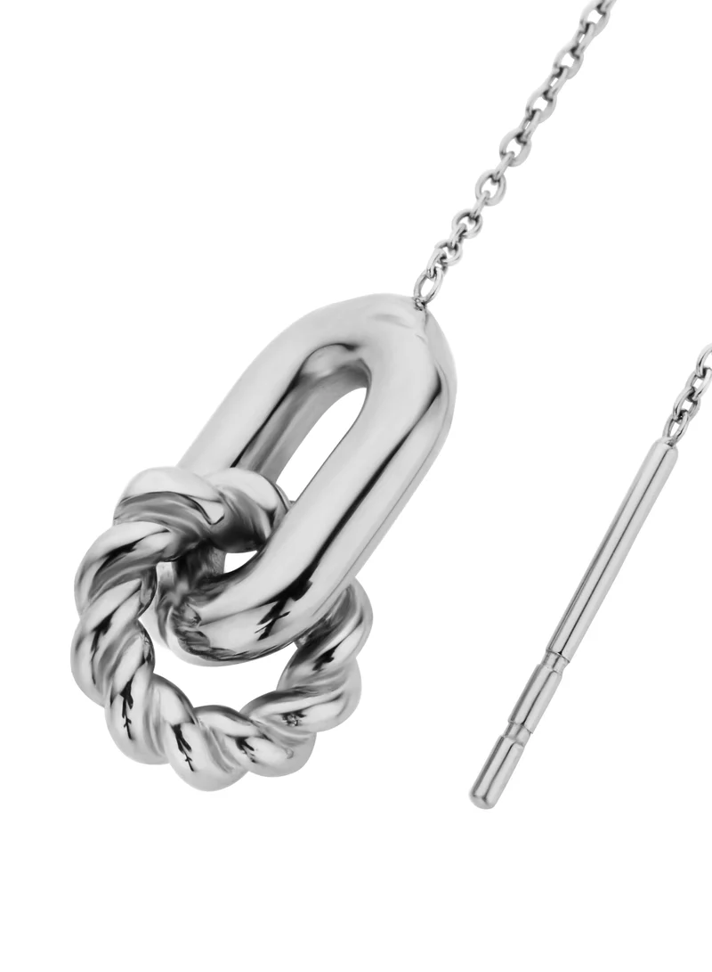 CERRUTI 1881 Chiara Silver Stainless Steel Earrings for Women
