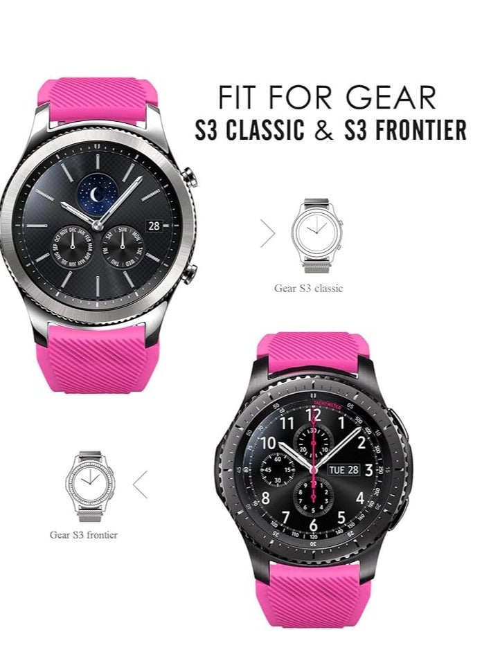 Silicone Sport Band 22MM Strap For Samsung Galaxy Watch 3 45mm/Watch 46mm/Gear S3/Huawei watch GT3 GT4 46MM/Huawei Watch 3&4/3&4 Pro/GT2E/GT2 Pro/GT GT2 46MM/Amaz fit GTR 4/3/3Pro/2/2e - Image 2