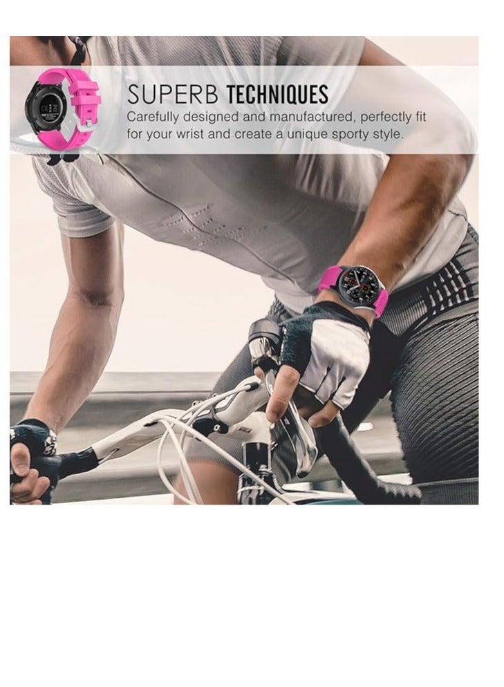 Silicone Sport Band 22MM Strap For Samsung Galaxy Watch 3 45mm/Watch 46mm/Gear S3/Huawei watch GT3 GT4 46MM/Huawei Watch 3&4/3&4 Pro/GT2E/GT2 Pro/GT GT2 46MM/Amaz fit GTR 4/3/3Pro/2/2e - Image 3