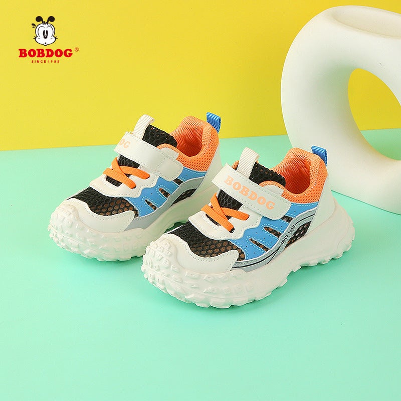 Babudou Girls And Boys Sports Shoes Children'S Single Mesh Breathable Casual Shoes For Middle And Large Children Soft Sole Lightweight Running Shoes - Image 2